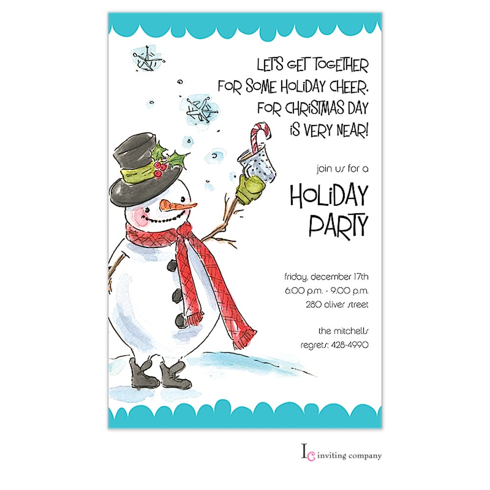 Snowman Cheer Invitation