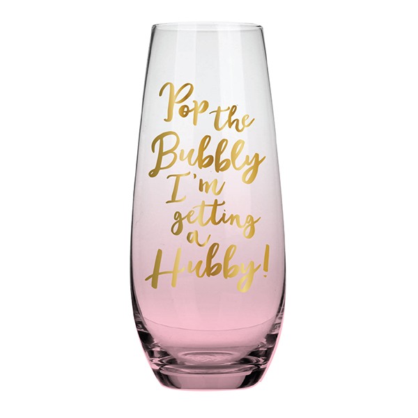 Getting a Hubby Stemless Champagne Flute