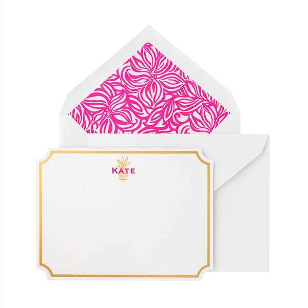 Lilly Pulitzer Swirling Floral Correspondence Cards