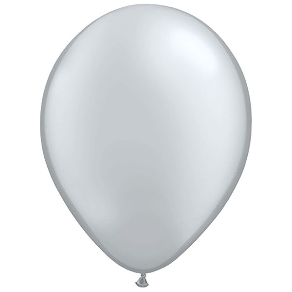 Silver Latex Balloon