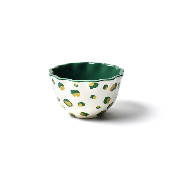 Emerald Double Dot Ruffle Appetizer Bowl