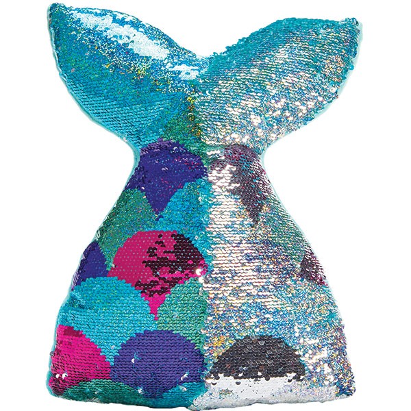 Mermaid Tail Reversible Sequin Pillow