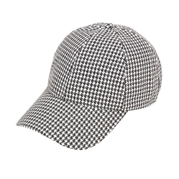 Houndstooth Cotton Cap