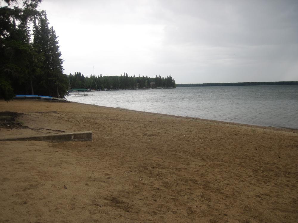 Meadow Lake Provincial Park Public Beach at Kimball Lake Swim Guide