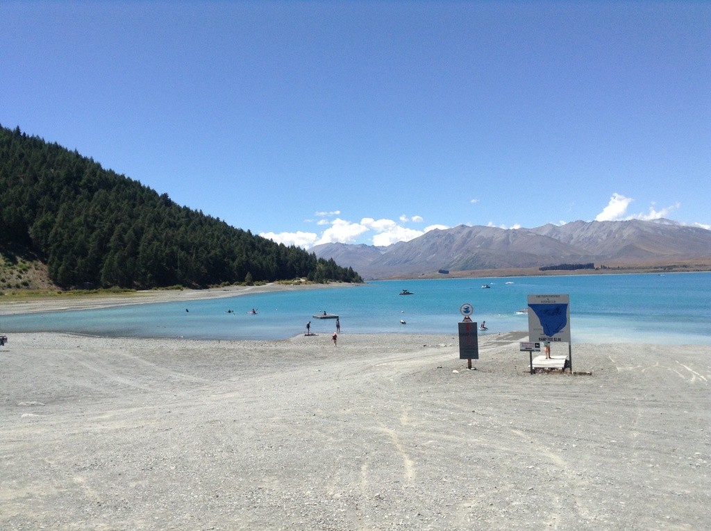 Lake Tekapo at Camp Beach Swim Guide