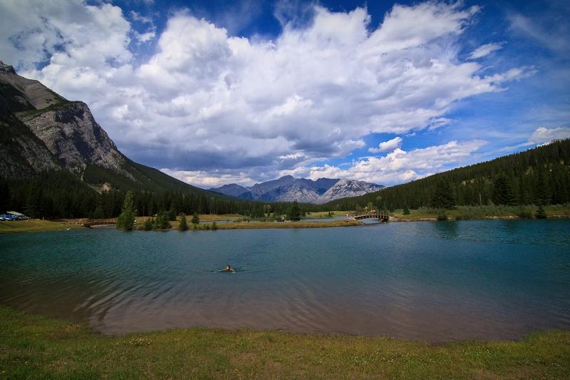 Cascade Ponds Beach in Banff Swim Guide