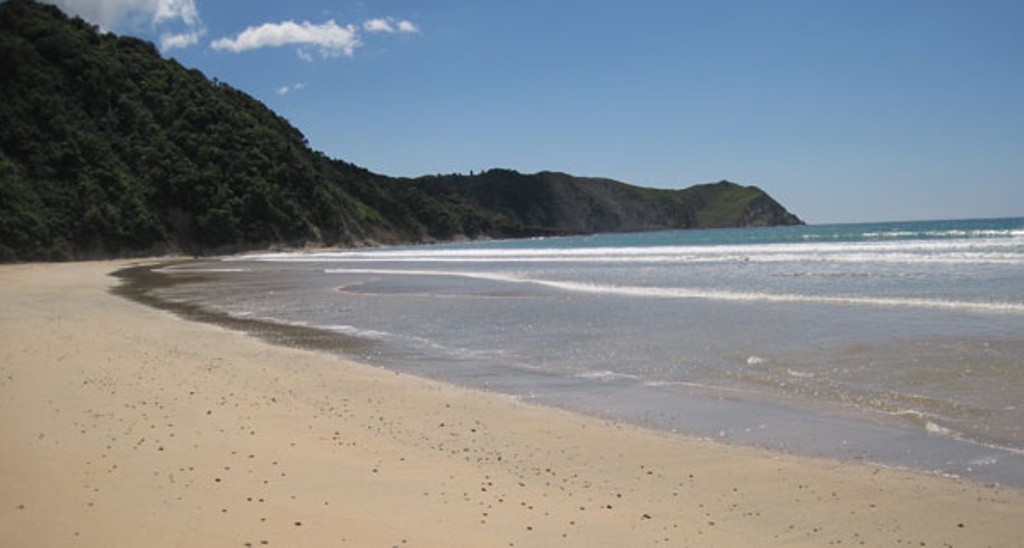 Anaura Bay at opposite North camp