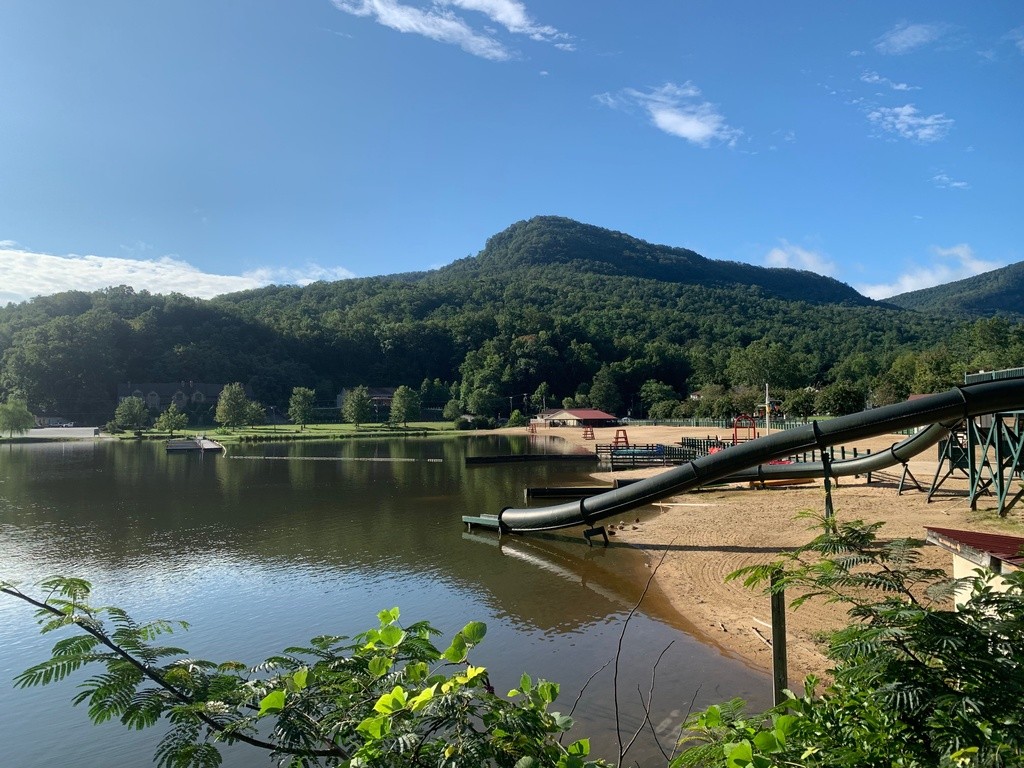 Lake Lure swimming beach at the Lake Lure Inn Swim Guide