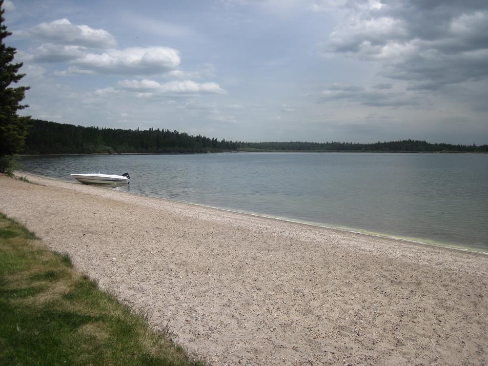 Meadow Lake Provincial Park Murray Doell Campground Beach at Lac Des