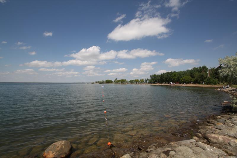 Kinbrook Island PP Beach on Lake Newell Waterkeeper Swim Guide