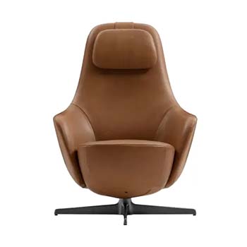 Harbor Laidback Lounge Chair - Leather - Quickship Harbor Laidback Lounge Chair - Leather - Quickship