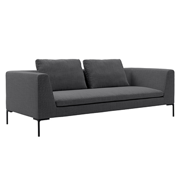 Charles Sofa - Anthracite Rattier - Quickship