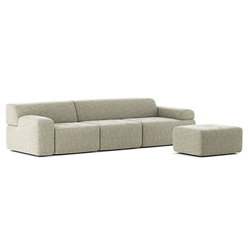 Soft Stone Sectional Sofa