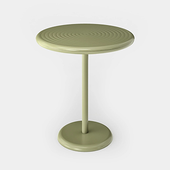Groove Round Dining Table - Moss Groove Round Dining Table - Moss