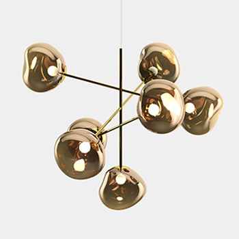 Melt Large Chandelier - Bronze 