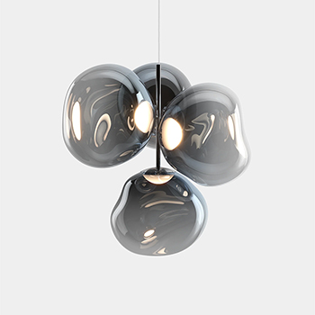 Melt Small Chandelier - Nickel Melt Small Chandelier - Nickel