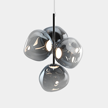 Melt Chandelier Mini Nickel - LED Melt Chandelier Mini Nickel - LED