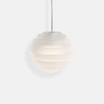 Press Mini Sphere Suspension Light - Frosted Press Mini Sphere Suspension Light - Frosted