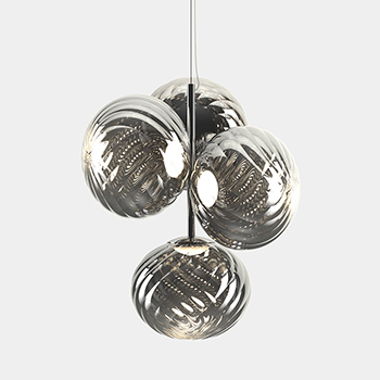 Whirl Mini Chandelier Suspension Light - Silver Whirl Mini Chandelier Suspension Light - Silver