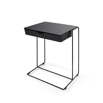 Oki Small Table - Leather Pocket Oki Small Table - Leather Pocket