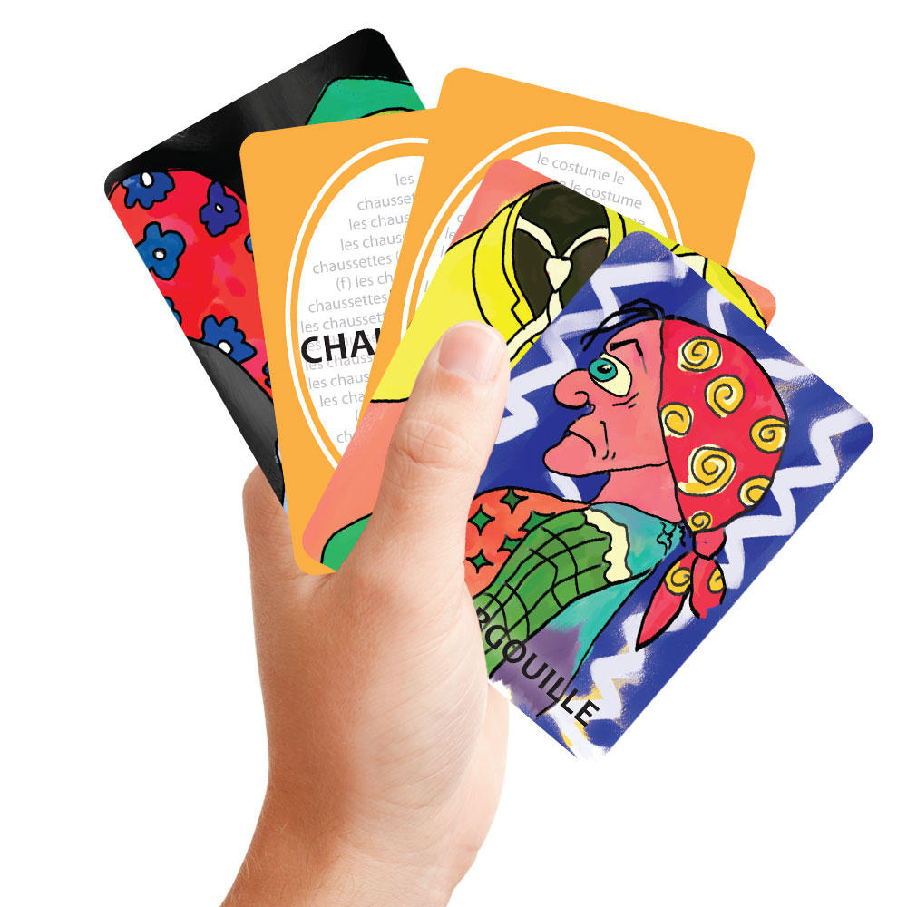 3in1 French Vocab Grab Card Games, French Teacher's Discovery