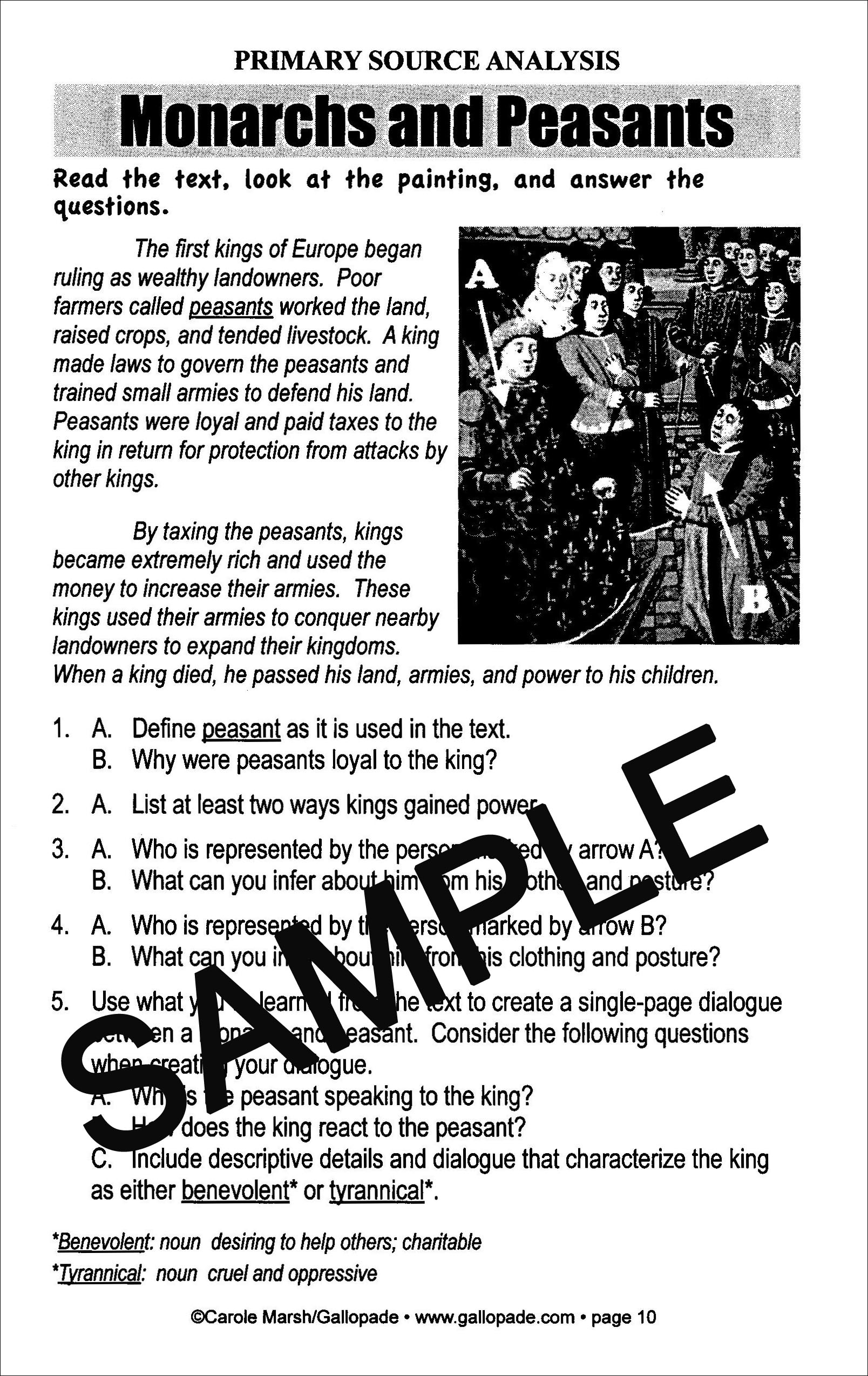 Forms of Government Common Core Lessons and Activities Book, Social