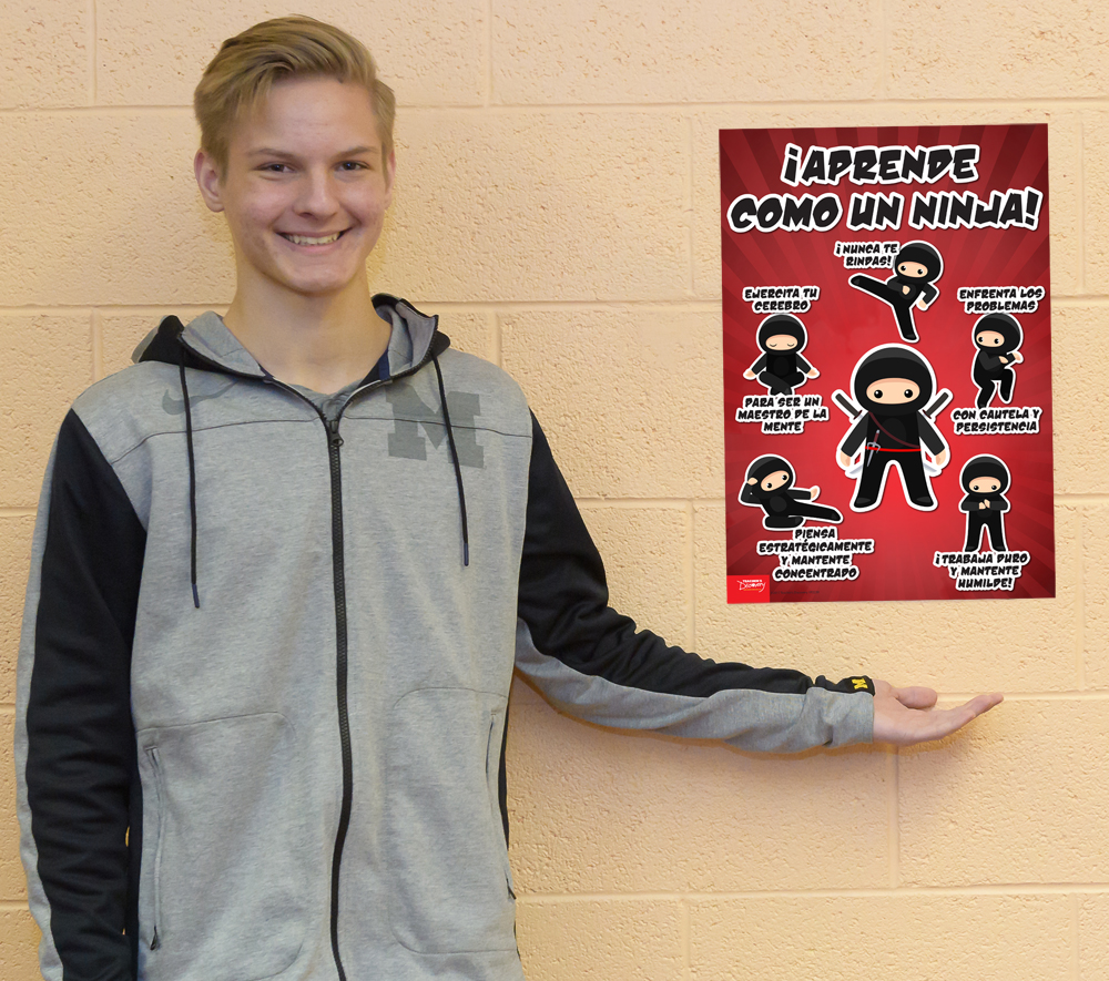 Learn Like a Ninja Spanish MiniPoster, Miniposters Teacher's Discovery