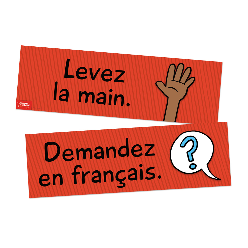 Classroom Commands French Signs, French Teacher's Discovery