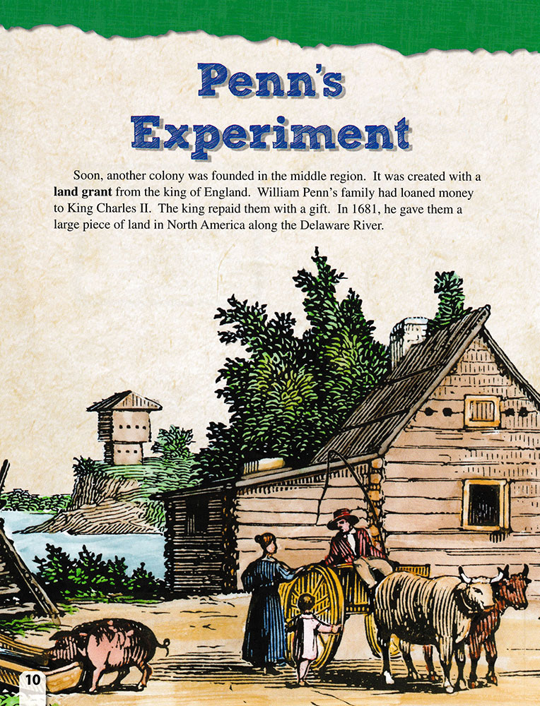 The Middle Colonies Breadbasket of the New World Reader, Primary