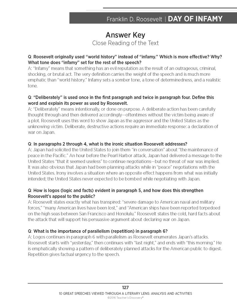 10 Great Speeches Viewed Through a Literary Lens Analysis and