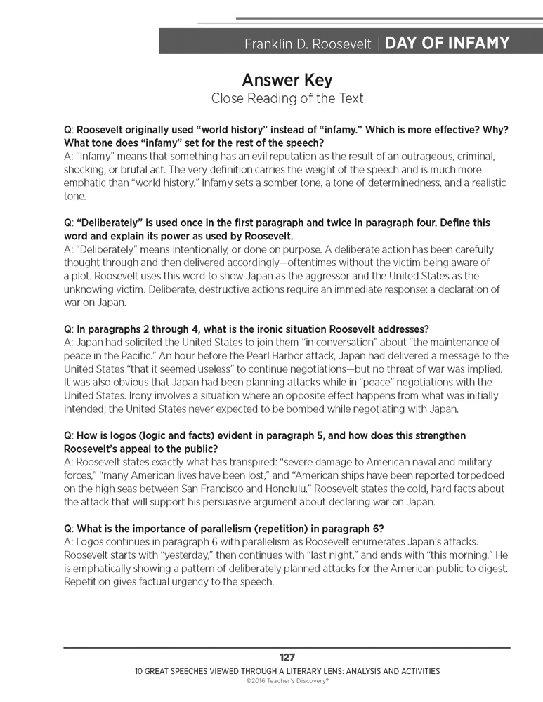 Short speeches for rhetorical analysis image