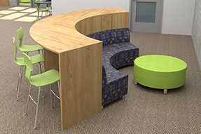 Modern and Minimalistic High School Library