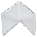 CD-DVD Jewel Case Replacement Back & Lid - Clear