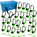 HamiltonBuhl® Personal SchoolMate Headphones Lab Pack