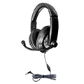 HamiltonBuhl&reg; Smart-Trek&trade; Deluxe Stereo Headset w/In-Line Volume Control & TRRS Plug