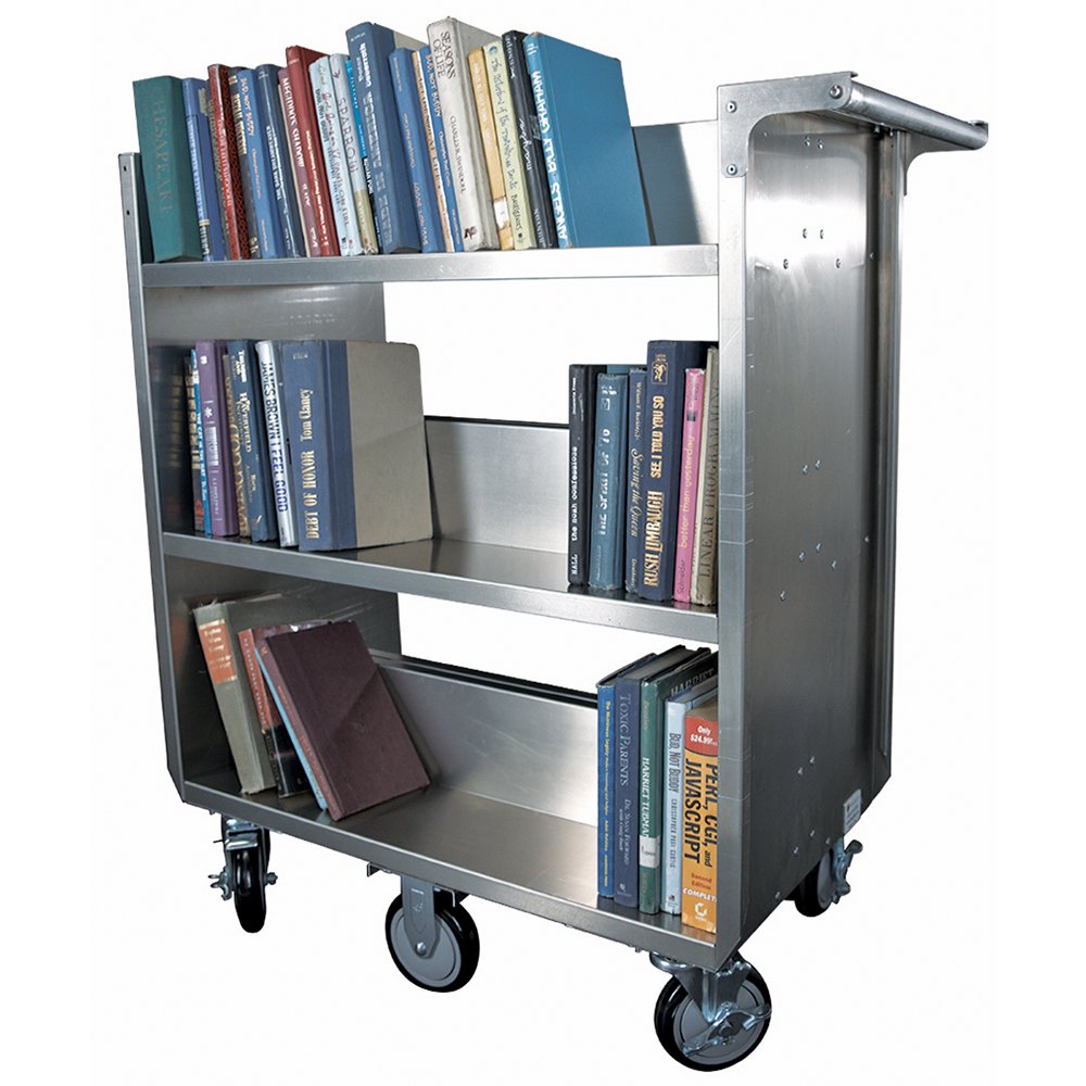 Kingsley Book Returns KINGSLEY duralight™ 6 Shelf Book Truck