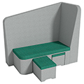 HABA&reg; Pro Breeze.upp High-Back Sofa - Right, Synthetic Leather