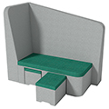 HABA&reg; Pro Breeze.upp High-Back Sofa - Leftt, Synthetic Leather