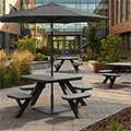 Shaka Picnic Table - Square Top with 4 Seats