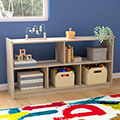 Bright Beginnings Extra-Wide 5 Section Open Storage Unit