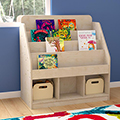 Bright Beginnings 4-Tier Bookstand with 3 Storage Compartments