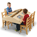 Jonti-Craft&reg; Tablet Table - Quad Stationary