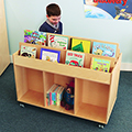 Whitney Brothers® Mobile Book Storage Island