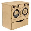 Wood Designs™ Side by Side Deluxe Waher Dryer Combo