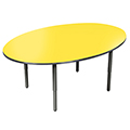 Allied&reg; Velocity Oval Dry-Erase Activity Tables