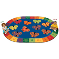 Carpets for Kids 123 ABC Butterfly Fun Rugs