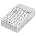 Book Cards - 3-Column with Date Due/Borrowers Name/Room Number
