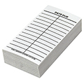 Date Due Slips - Media 2-Column, Full Permanent Adhesive, 4 x 2, 100/Pkg