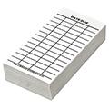 Date Due Slips - Media 4-Column, Full Permanent Adhesive, 4 x 2, 100/Pkg