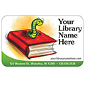 Pre-Designed Teslin Patron Card - Book Worm